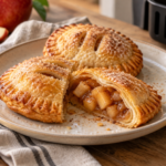 Empanadillas de manzana y canela doradas en freidora de aire